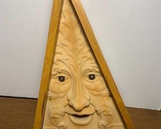 Carved Face Birdhouse