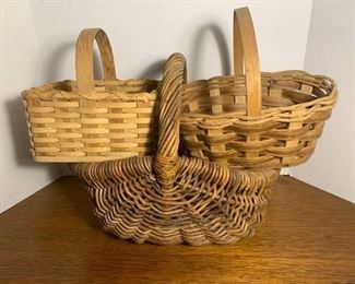 Three Handmade Baskets