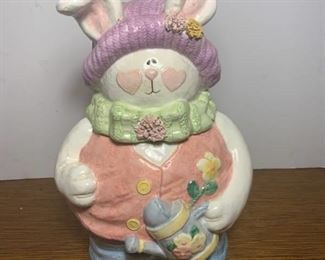 Cute Bunny Cookie Jar