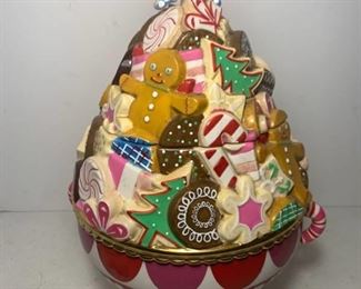 Dept. 56 Christmas Candy Cookie Jar