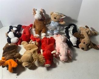 10 ty Beanie Babies