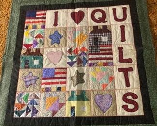 I Love Quilts Handmade Quilt