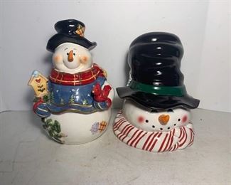 Two Frosty Cookie Jars