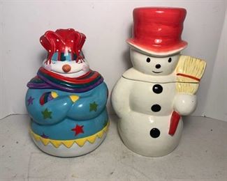 Two Frosty Cookie Jars