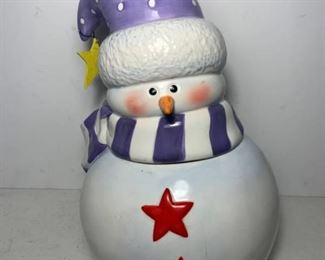 Charlie Zabarte Snowman Cookie Jar