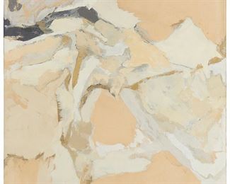 68
Ernest Briggs
1923-1984
Untitled (#222), 1959
Oil on Canvas
Signed and dated verso; dated again and titled on a gallery label affixed verso
50" H x 34.5" W
Estimate: $25,000 - $30,000