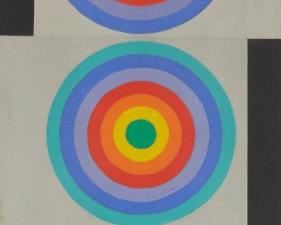 72
Charmion Von Wiegand
1896-1983
"The Lotuses," 1960
Oil on canvas
Unsigned; titled and dated on a gallery label affixed verso
60" H x 12" W
Estimate: $30,000 - $50,000