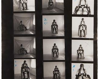 80
Joel Peter Witkin
b. 1939
Photo Proof Contact Sheet
Gelatin silver print on paper
Unsigned
Image/Sheet: 11" H x 10" W
Estimate: $800 - $1,200