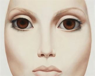 100
Margaret Keane
1927-2022
Face, 1969
Oil on canvas
Signed and dated upper right: © MDH Keane
24" H x 18" W
Estimate: $5,000 - $7,000