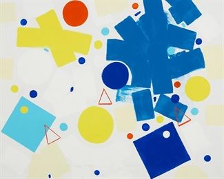 111
Henri (Bournet Didonna) Didonet
b. 1932
"O Krishna," 1988
Oil on canvas
Signed lower right: Didonna; titled, dated, and inscribed on the stretcher: Paris
39.5" H x 39.5" W
Estimate: $2,000 - $3,000