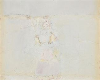 136
George Joji Miyasaki
1935-2013
"Foggy," 1969
Oil on canvas
Signed and dated lower right: Miyasaki; signed and dated again and titled verso
36.25" H x 27.25" W
Estimate: $2,000 - $4,000