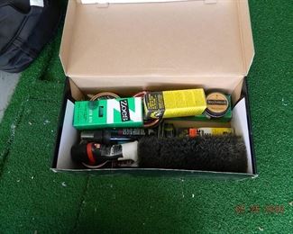 shoe polishing items