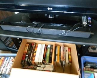 DVD player/books