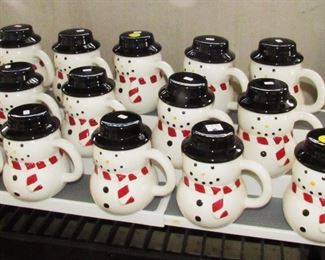 Decorative Santa mugs