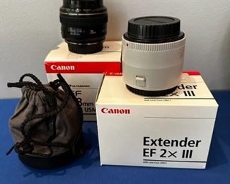 Canon Extender EF 2x III teleconverter and Canon EF 28mm f/1.8 USM lens