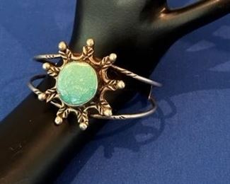 Sterling Navajo turquoise bracelet