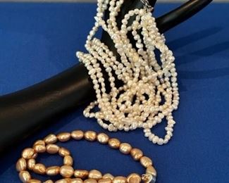 Pearl necklaces