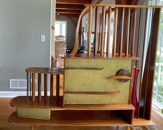 Gorgeous Vintage Mid-Century Modern Room Divider / Bookcase. Measures 70" W x 13" D x 64" H. Photo 5 of 7.