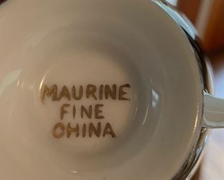 Vintage Maurine Fine China Tea Cup & Saucer - 6 Available. Photo 4 of 4.