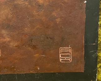 Andre O'Kelly, Original Oil On Board, Untitled & Signed. Measures 41" W x 30 " H. Photo 2 of 2.