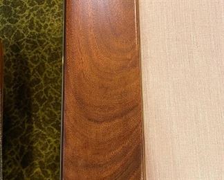 Pair of Blush Pink Velvet Upholstered Mid-Century Modern Sofa. (SEE PREVIOUS PICTURE FOR TRUE COLOR. Measures 68.5" W x 34" D. Photo 4 of 4.