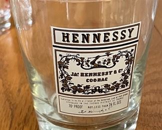 Set of 6 Collectible Whisky Double Old Fashion Glasses: Hennessy. Photo 6 of 6.