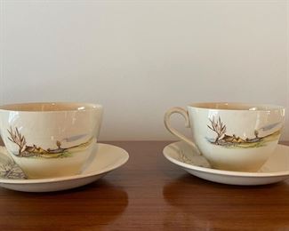 Vintage Grindley English China Equestrian Hunt Theme Tea Cup & Saucer Set. Photo 1 of 3.
