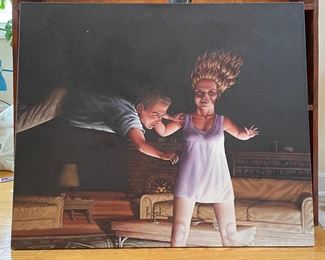 Arno Morland (South African Artist) Original Oils on Canvas - 4 Available. Measures 44" x 36". Photo 2 of 4.