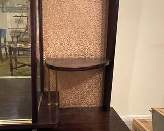 Mid-Century Modern Glass Front Bookcase / Display Case. Measures 46" W x 18" D x 48" H. Photo 4 of 5.