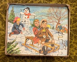 Vintage Wooden Jigsaw Puzzle. Photo 2 of 2.