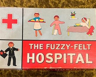 Vintage 1960s The Fuzzy-Felt Fairy Hospital Game. Photo 1 of 2.