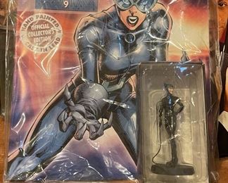 Marvel Super Hero Collection Cat Woman Comic Book & Figurine.