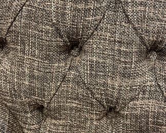 Vintage Blue Tweed Upholstered Mid-Century Modern Sofa. Measures 68.5" W x 34" D. Photo 4 of 4.