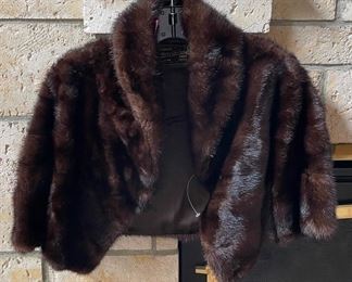 Mink Fur Bolero Jacket.