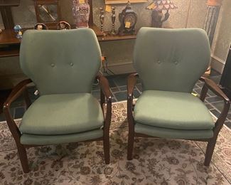 Pair armchairs