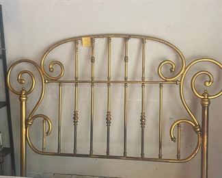 Brass bed headboard