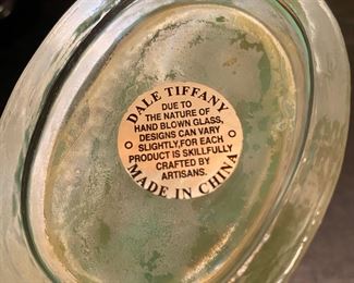Dale Tiffany art glass bottles