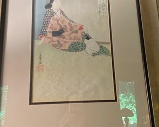 Set of 4 Asian prints