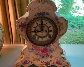 Royal Bonn porcelain clock