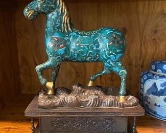 Cloisonne horse