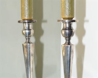 Pair-Vintage sterling candle holders
