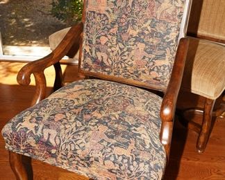Figural paisley Century Furniture dining chair