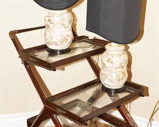 Vintage Cesare Lacca 3 tier serving trolley