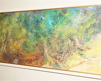 Abstract oil on canvas by Paul Rivas