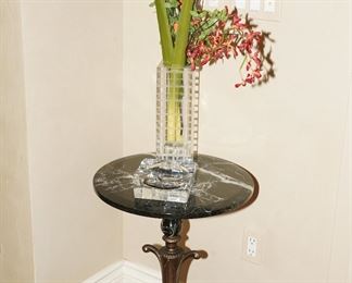 Granite topped occasional accent table