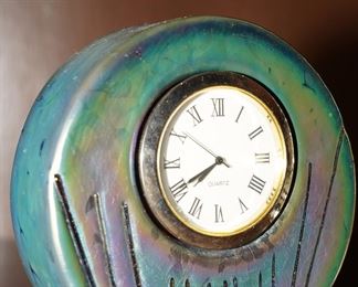 Small desk clock by S. Myers