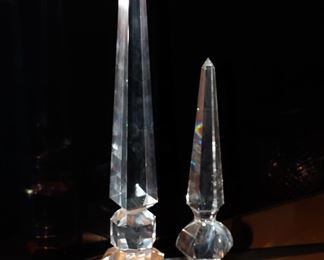 There are three tall crystal obelisks available; in different shapes and sizes.