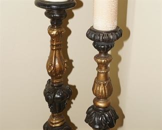 Mid 19th century Italian footed candle sticks