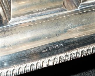 John Grinsell & Son sterling ink well set