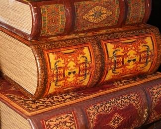 Leatherbound book boxes